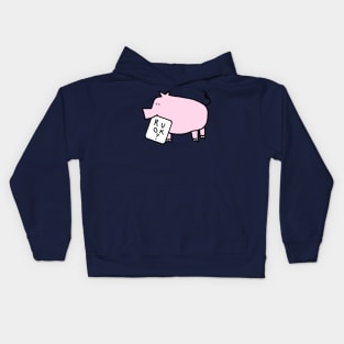 Cute Care Pig Wants to Know Are You Ok Kids Hoodie